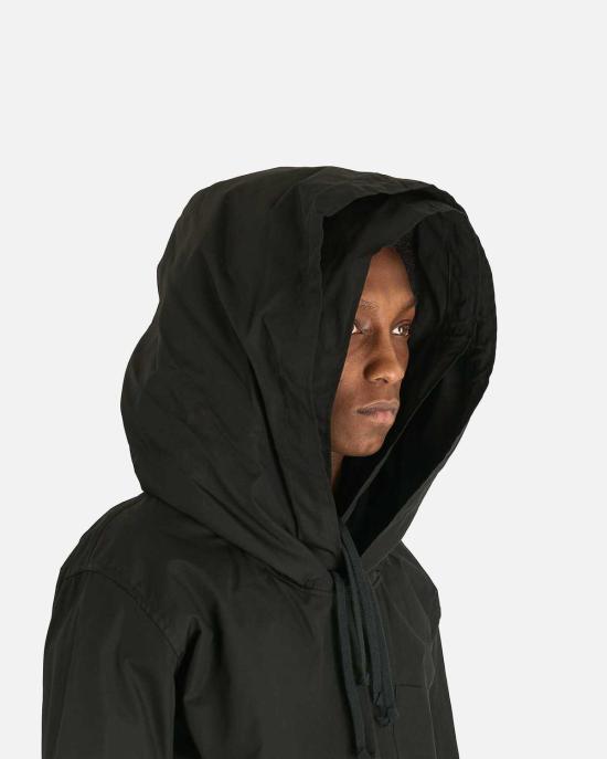  꼼데가르송 후드 티셔츠 Comme Des Garçons 후드 포플린 셔츠 블랙 - COMME DES GARCONS