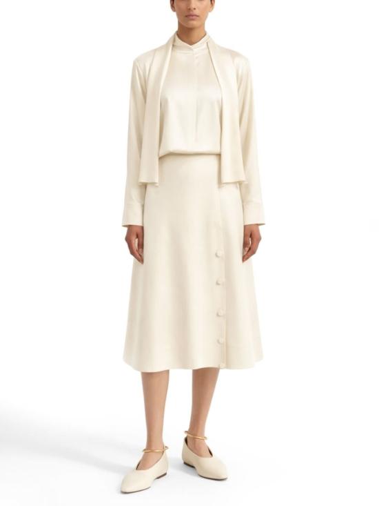  질샌더 롱 스커트 질 샌더 새틴  베이지 - JIL SANDER