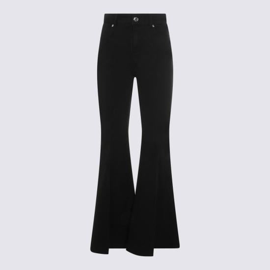  트윈셋 스트레이트 팬츠 코튼 진 블랙