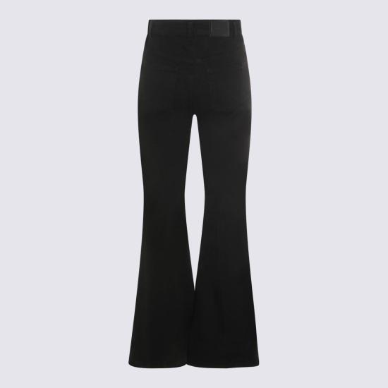  트윈셋 스트레이트 팬츠 코튼 진 블랙 - TWINSET