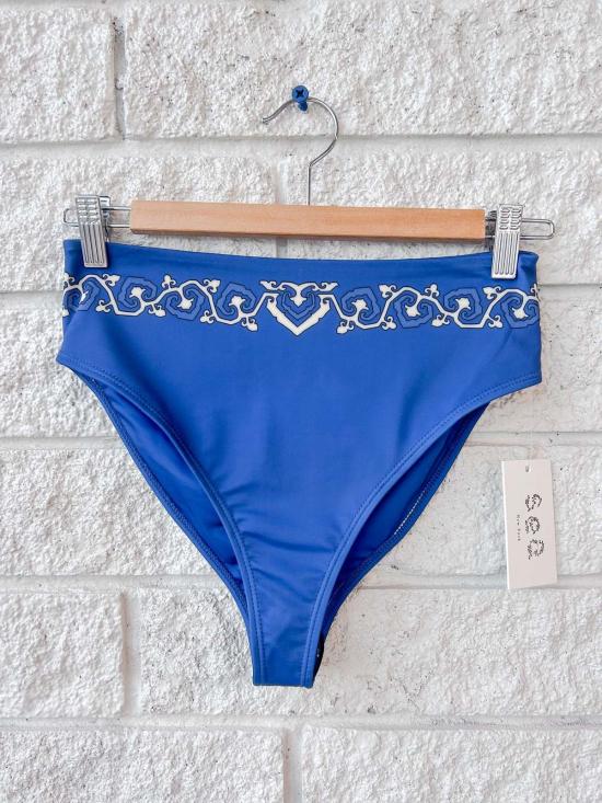  씨뉴욕 비키니 수영복 Sea Ny Blaise 프린트 비키니 하의 네이비