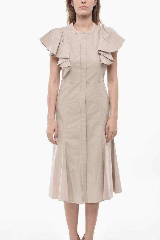  끌로에 롱 원피스 C23URO2604624F Beige - CHLOE