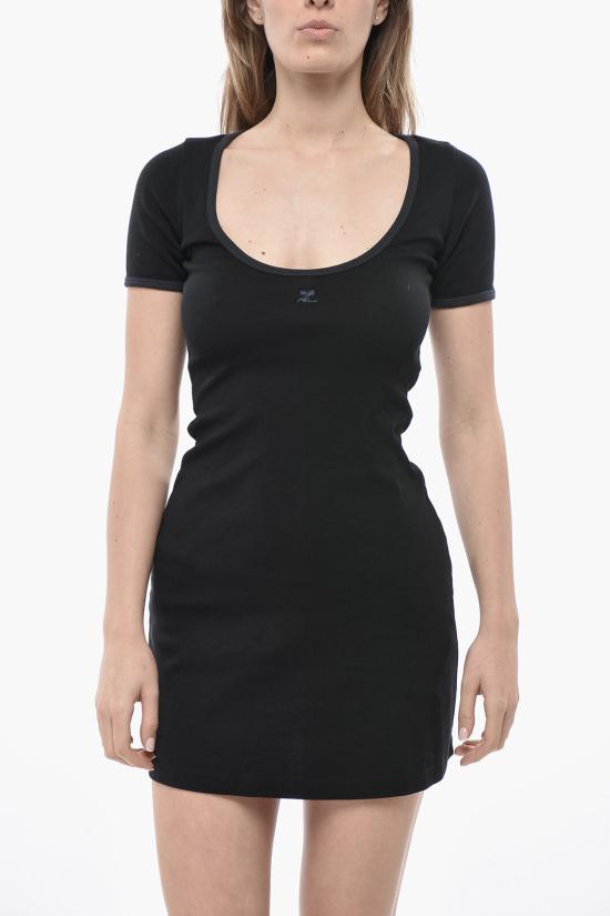  쿠레쥬 숏 원피스 225JRO600JS0203 B175 Black - COURREGES