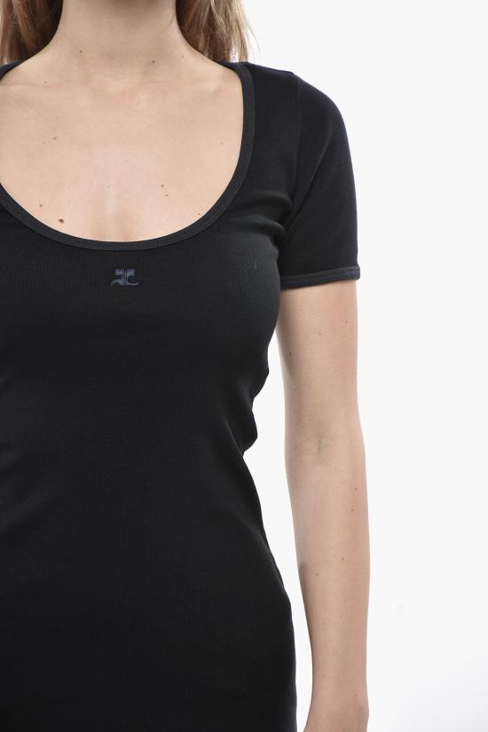  쿠레쥬 숏 원피스 225JRO600JS0203 B175 Black - COURREGES