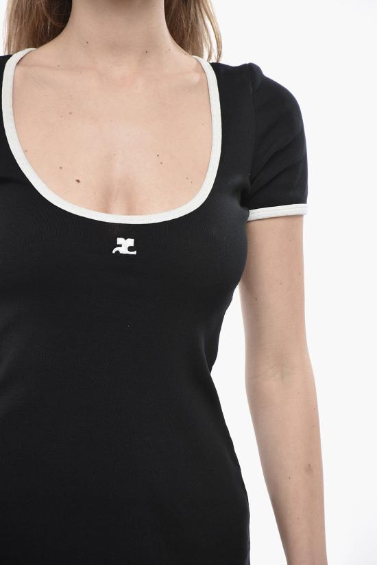  쿠레쥬 숏 원피스 225JRO600JS0203 9901 Black - COURREGES