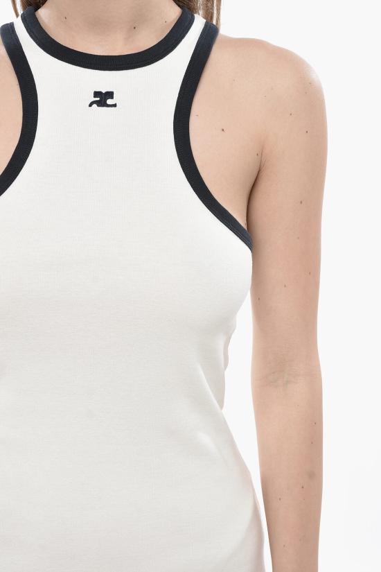  쿠레쥬 숏 원피스 125JRO577JS0203 0083 White - COURREGES