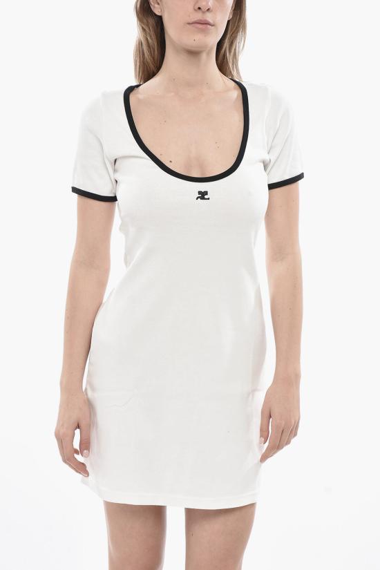  쿠레쥬 숏 원피스 225JRO600JS0203 0098 White - COURREGES