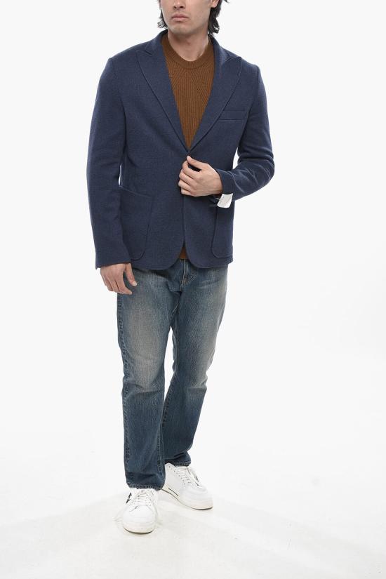  파올로페코라 수트 자켓 24IC1M0L0224811R601 Blue - PAOLO PECORA