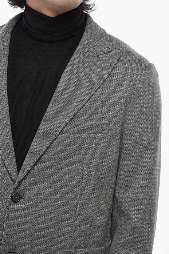  파올로페코라 수트 자켓 24IC1M0L0224811R801 Gray - PAOLO PECORA