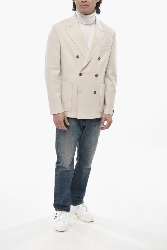  파올로페코라 수트 자켓 24IC1M0L04130571420 White - PAOLO PECORA