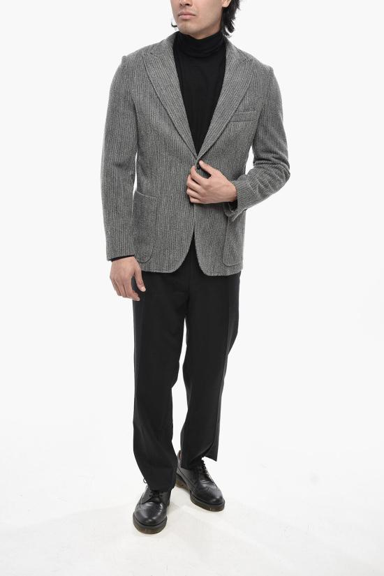  파올로페코라 수트 자켓 24IC1M0L0244814R802 Gray - PAOLO PECORA