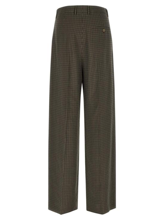  발렌시아가 스트레이트 팬츠 라지 테일러드  브라운 - BALENCIAGA