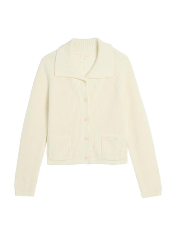  데미리 뉴욕 가디건 데밀리 모건 코튼 린넨  내추럴 화이트 - DEMYLEE