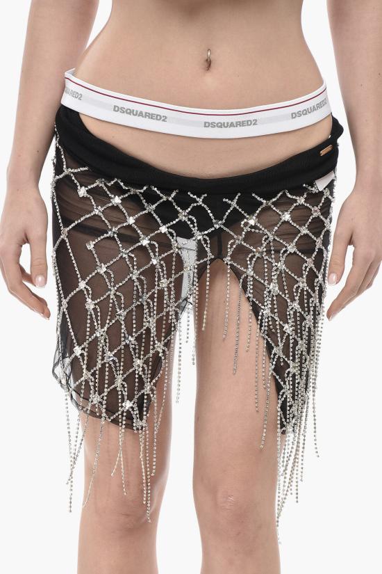  디스퀘어드2 숏 스커트 S72MA0964 S78410 961 Black