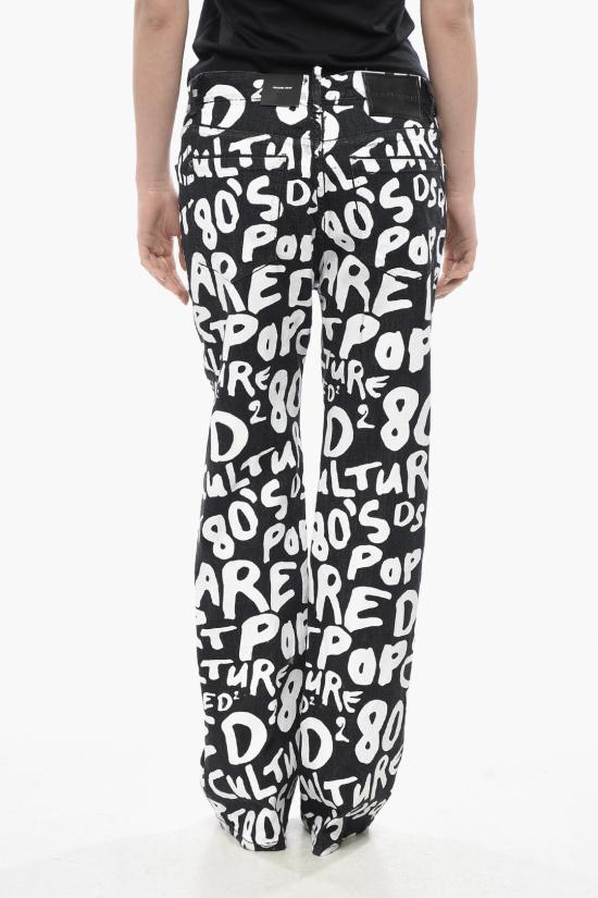  디스퀘어드2 데님 팬츠 S75LB0908 S30503 900 Black White - DSQUARED2