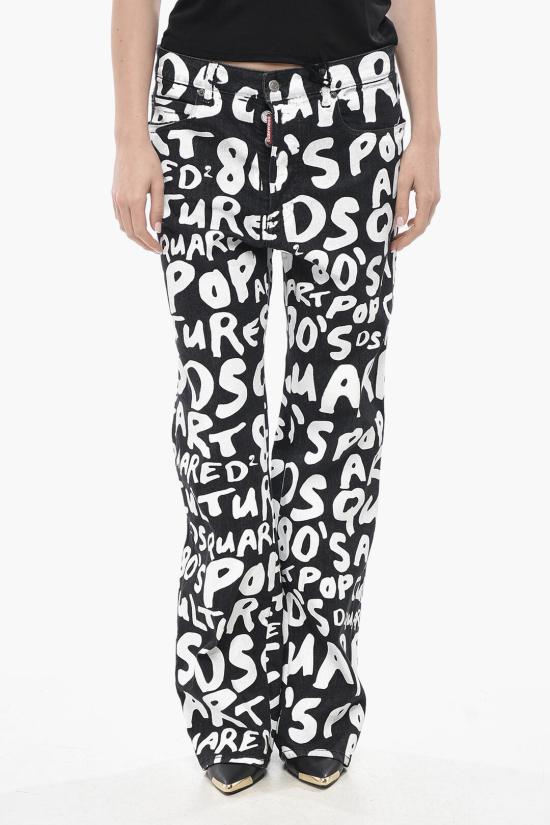  디스퀘어드2 데님 팬츠 S75LB0908 S30503 900 Black White