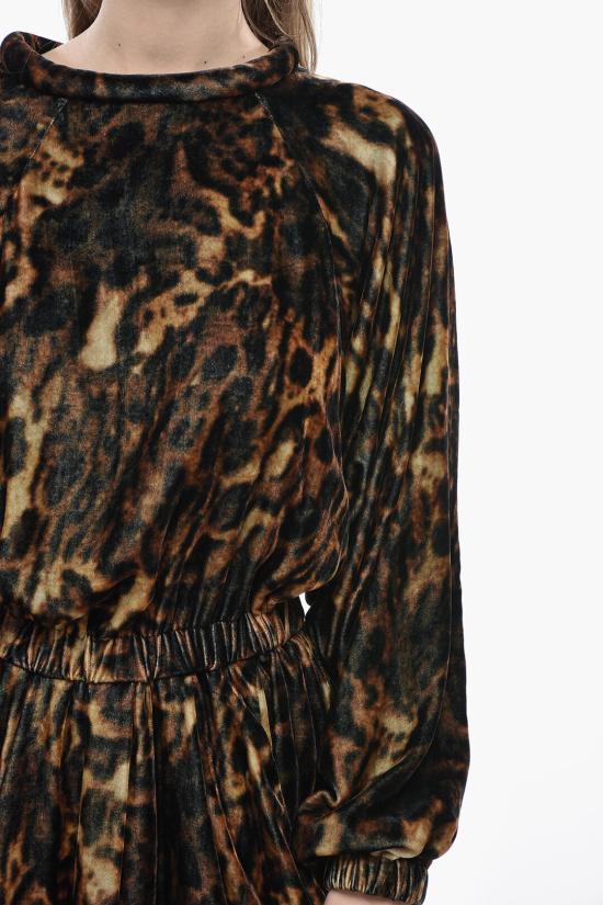  이자벨마랑 숏 원피스 RO0606FB B3E02I LEOPARD Brown - ISABEL MARANT