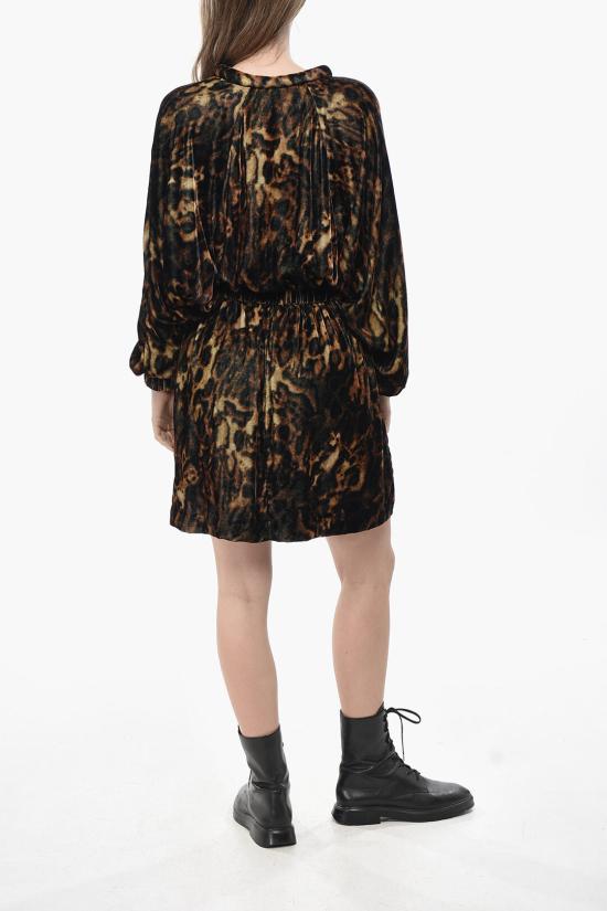  이자벨마랑 숏 원피스 RO0606FB B3E02I LEOPARD Brown - ISABEL MARANT