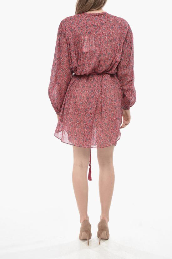  이자벨마랑 숏 원피스 RO0394FA B1J14E CRANBERRY Pink - ISABEL MARANT