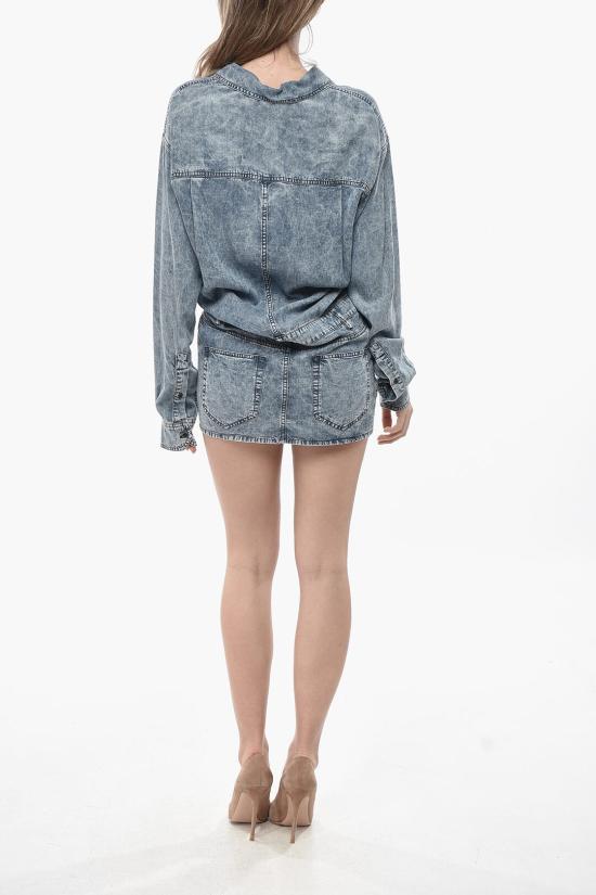  이자벨마랑 숏 원피스 RO0552FA B3H01E BLUE Blue - ISABEL MARANT