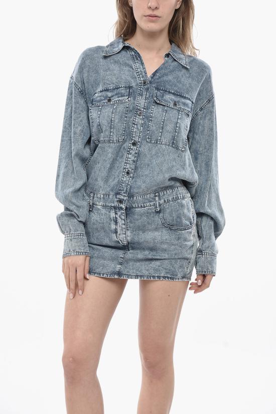 이자벨마랑 숏 원피스 RO0552FA B3H01E BLUE - ISABEL MARANT