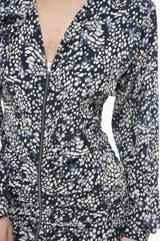  이자벨마랑 롱 원피스 RO0572FA B3J03I MIDNIGHT WHITE Blue - ISABEL MARANT