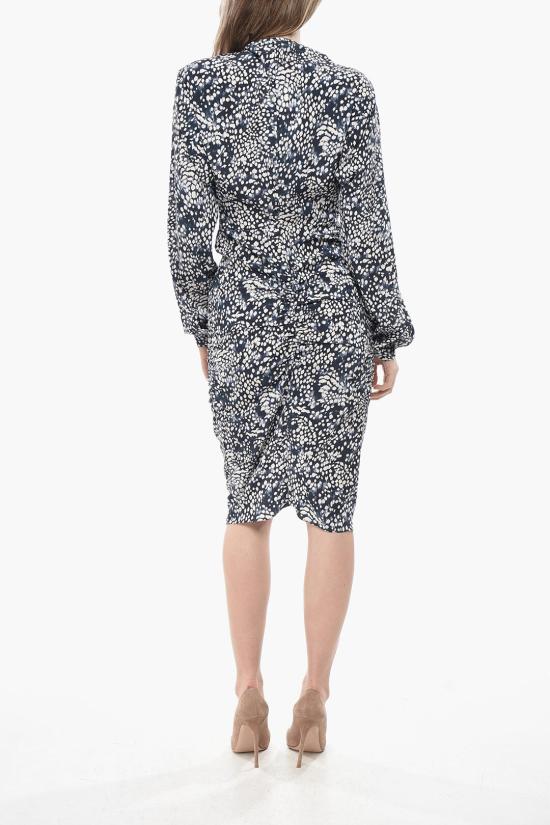  이자벨마랑 롱 원피스 RO0572FA B3J03I MIDNIGHT WHITE Blue - ISABEL MARANT