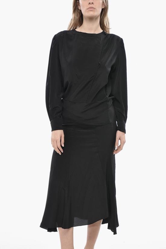  이자벨마랑 롱 원피스 RO0571FB B3J12I BLACK Black - ISABEL MARANT