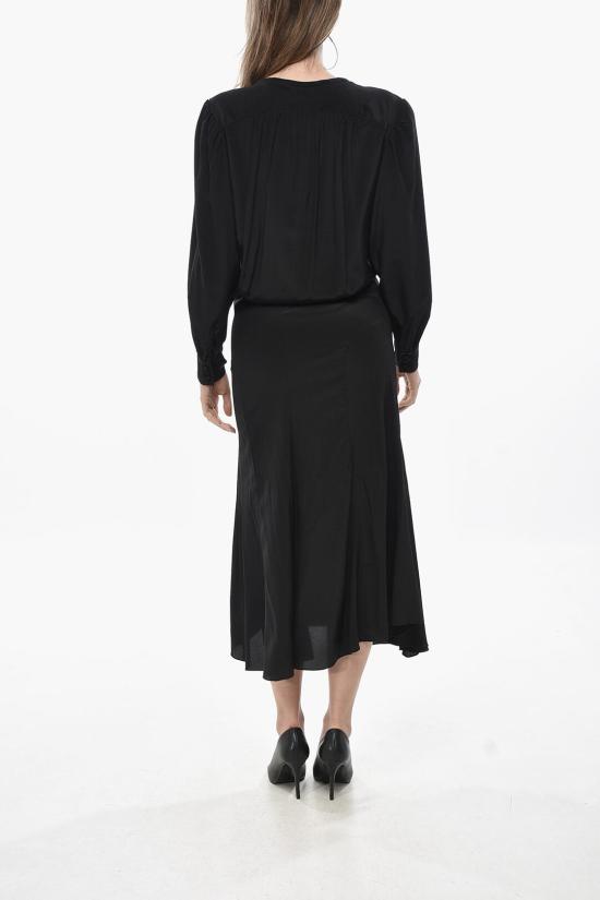  이자벨마랑 롱 원피스 RO0571FB B3J12I BLACK Black - ISABEL MARANT