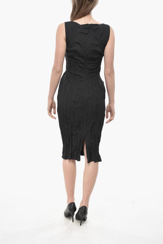  보테가베네타 롱 원피스 812347V5AE0 1000 Black - BOTTEGA VENETA