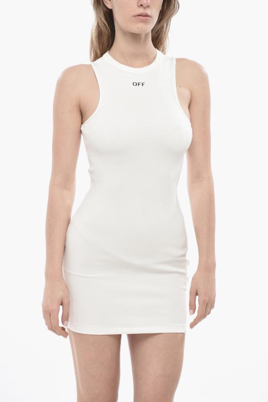  오프화이트 숏 원피스 OWDB463C99 JER001 0110 White - OFF WHITE