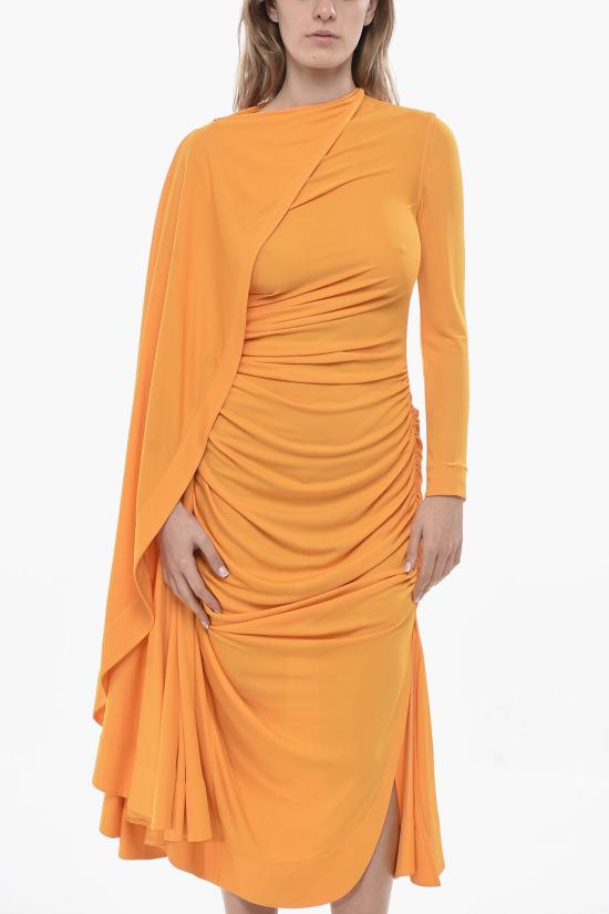  보테가베네타 롱 원피스 820988V4N20 7274 Orange - BOTTEGA VENETA