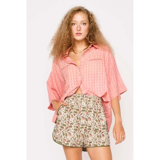  Mirth 숏팬츠 Track Short Pink Cowrie