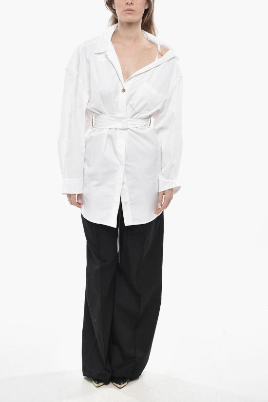  자크뮈스 숏 원피스 243DR094 1520 100 White - JACQUEMUS