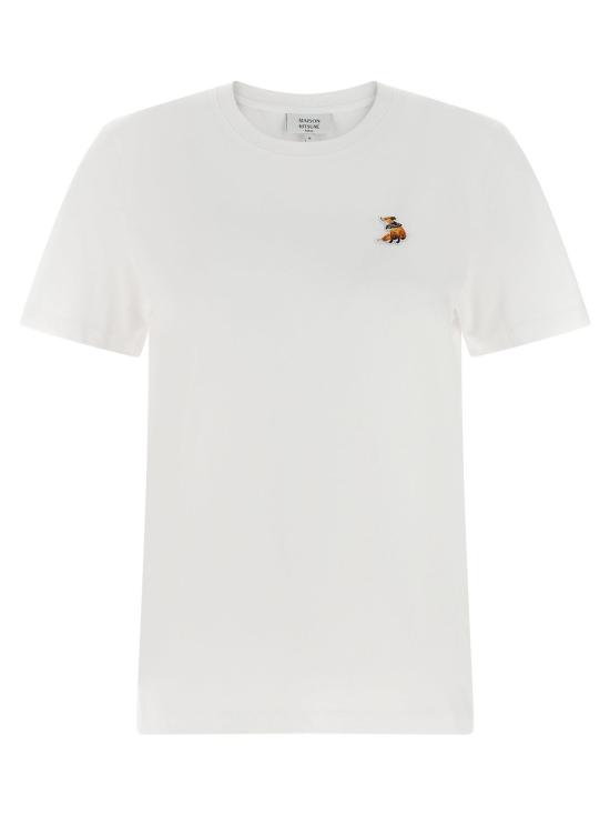  메종키츠네 반팔 티셔츠 메종 키츠네 드리밍 폭스 티셔츠 화이트