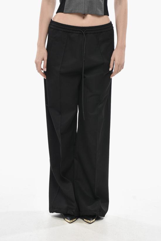  마르니 스트레이트 팬츠 PAMA0286U0UTW926 00N99 Black
