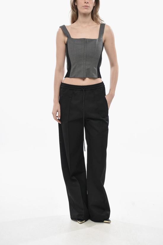  마르니 스트레이트 팬츠 PAMA0286U0UTW926 00N99 Black - MARNI