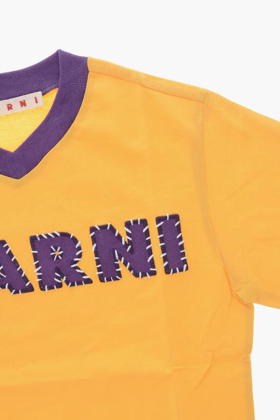  [키즈] 마르니 티셔츠 M01412 M00HZ 0M219 Giallo Viola - MARNI