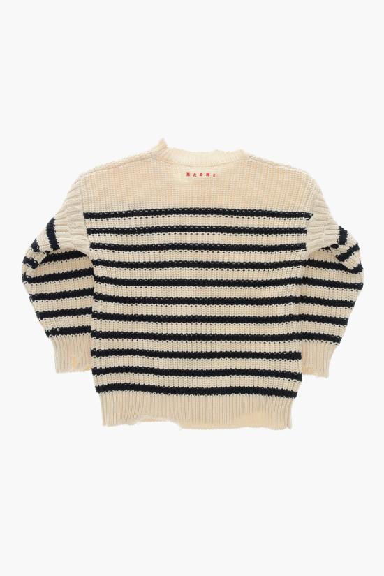  [키즈] 마르니 풀오버 M01371 M00UA 0MC1B Black White - MARNI