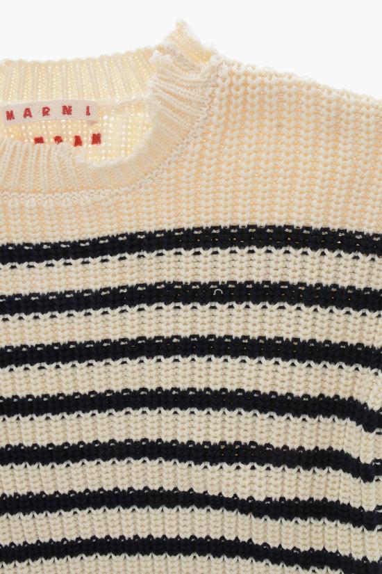  [키즈] 마르니 풀오버 M01371 M00UA 0MC1B Black White - MARNI