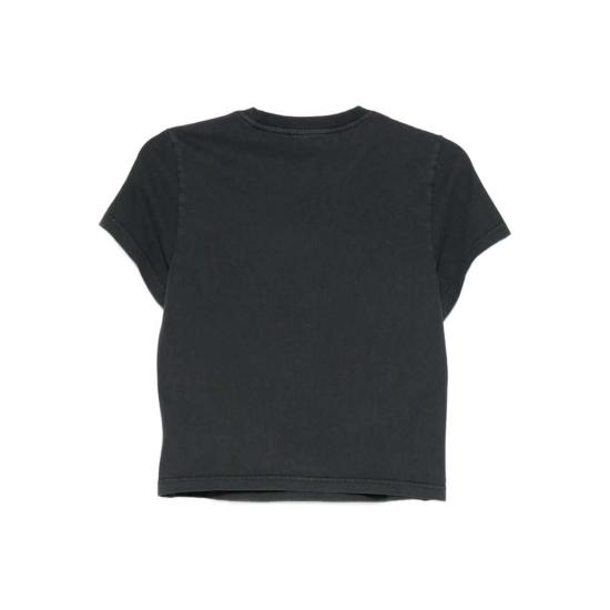  알렉산더 왕 반팔 티셔츠 티셔츠 탑 블랙 - ALEXANDER WANG