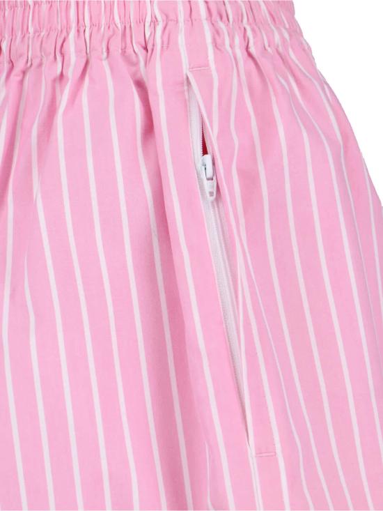  발렌시아가 숏팬츠 스트라이프 반바지 핑크 - BALENCIAGA