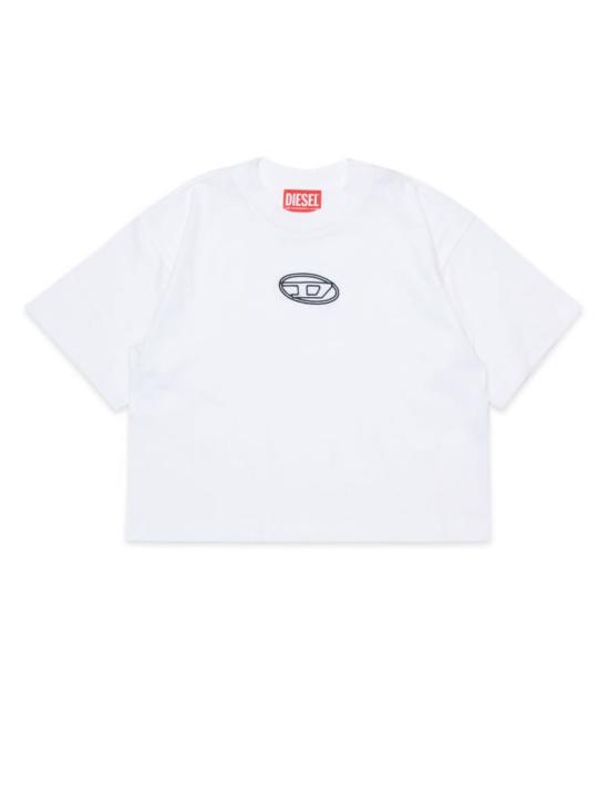  [키즈] 디젤 티셔츠 어린이용  로고 티셔츠 (흰색)