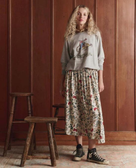  더 그레이트 스웨터 그레이트. 라이더 그래픽이 있는 대학 스웨트셔츠 - THE GREAT