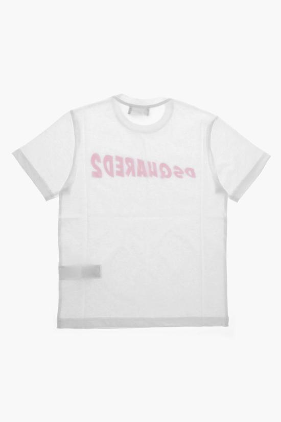  [키즈] 디스퀘어드2 티셔츠 DQ1735 D00MV DQ100 White - DSQUARED2