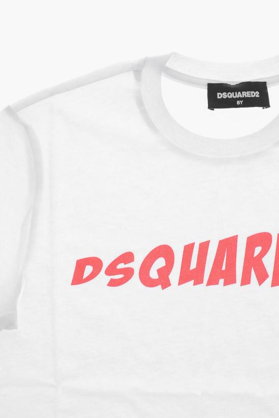  [키즈] 디스퀘어드2 티셔츠 DQ1735 D00MV DQ100 White - DSQUARED2
