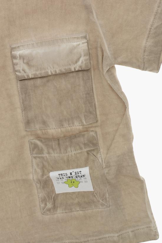  [키즈] 마르지엘라 티셔츠 M60772 MM04V M6709 Beige - MAISON MARGIELA