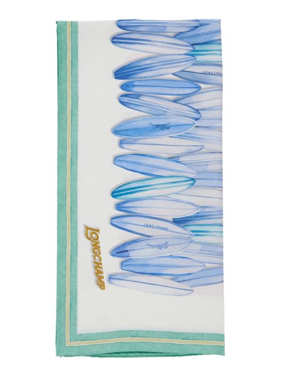  롱샴 머플러/스카프 실크 스퀘어 스카프 멀티컬러