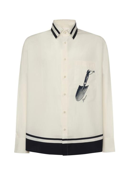  자크뮈스 긴팔 셔츠 Jacquemus La Chemise Camargue 셔츠 블루 삽 배치