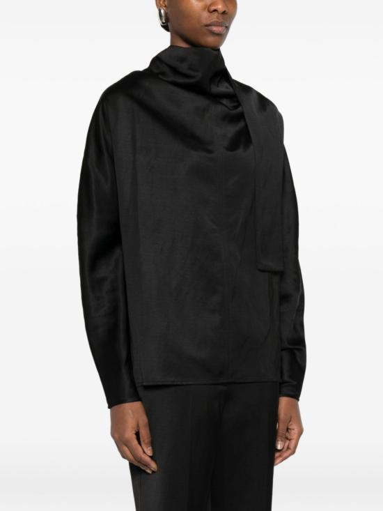  토템 블라우스 긴팔  블랙 - TOTEME